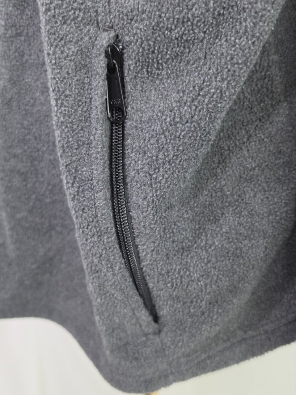 Columbia Gray Full Zip Fleece Jacket High Neck Outdoor Casual - Picture 4 of 6
